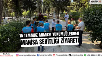 15 Temmuz anması: Yükümlülerden Manisa Şehitliği ziyareti