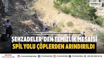 Şehzadeler Belediyesi Spil Yolunda Temizlik Yaptı