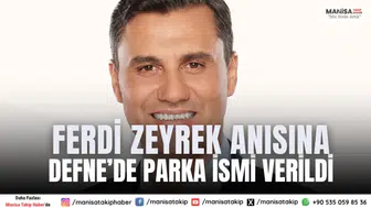 Ferdi Zeyrek Anısına Defne’de Parka İsmi Verildi