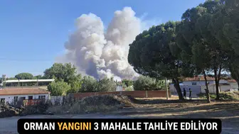 Manisa Saruhanlı’da Orman Yangını 3 Mahalle Tahliye Ediliyor