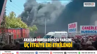 Akhisar Hurda Deposu Yangını Üç İtfaiye Eri Etkilendi