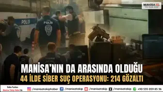 Manisa’nın da Arasında Olduğu 44 İlde Siber Suç Operasyonu 214 Gözaltı