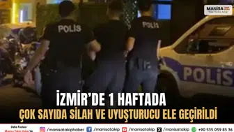 İzmir’de 1 Haftada Çok Sayıda Silah ve Uyuşturucu Ele Geçirildi
