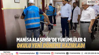 Manisa Alaşehir’de Yükümlüler 4 Okulu Yeni Döneme Hazırladı