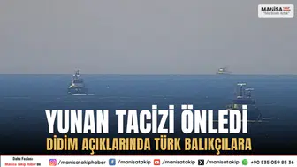 Didim Açıklarında Türk Balıkçılara Yunan Tacizi Önledi