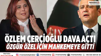 Özlem Çerçioğlu dava açtı Özgür Özel için mahkemeye gitti