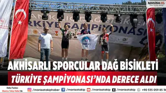 Akhisarlı sporcular Dağ Bisikleti Türkiye Şampiyonası’nda derece aldı