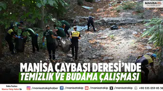 Manisa Çaybaşı Deresi’nde Temizlik ve Budama Çalışması