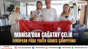 Manisa’lı Çağatay Çelik European Para Youth Games 2025te Şampiyon Oldu