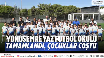 Yunusemre Yaz Futbol Okulu tamamlandı, çocuklar coştu