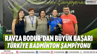 Ravza Bodur’dan Büyük Başarı Türkiye Badminton Şampiyonu