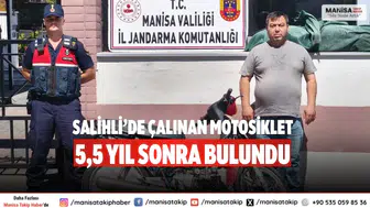 Salihli’de çalınan motosiklet 5,5 yıl sonra bulundu