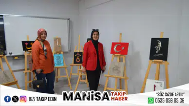 Selendi’de Kursiyerlerin El Emeği Göz Nuru Eserleri Sergilendi