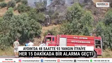 Aydın’da 48 Saatte 93 Yangın İtfaiye Her 15 Dakikada Bir Alarma Geçti