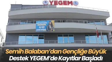 Semih Balaban’dan Gençliğe Büyük Destek YEGEM’de Kayıtlar Başladı