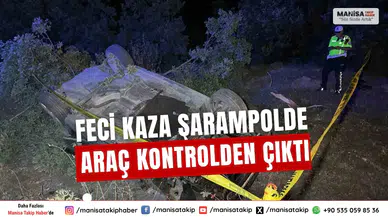Kontrolden Çıkan Otomobil Şarampole Devrildi: 1 Ölü, 2 Yaralı