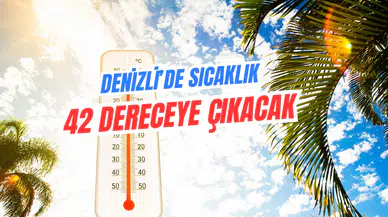 Denizli’de Sıcaklık 42 Dereceye Çıkacak