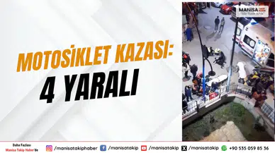 Manisa’da Motosiklet Kazası: 4 Yaralı