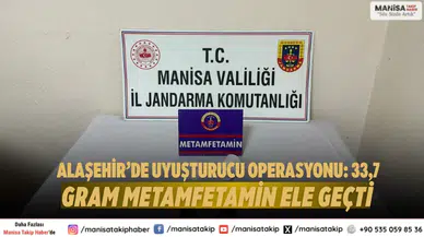 Alaşehir’de Uyuşturucu Operasyonu: 33,7 Gram Metamfetamin Ele Geçti