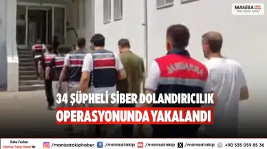 34 Şüpheli Siber Dolandırıcılık Operasyonunda Yakalandı
