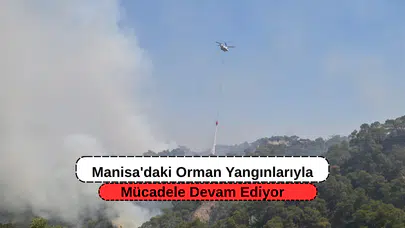 Manisa'daki Orman Yangınlarıyla Mücadele Devam Ediyor