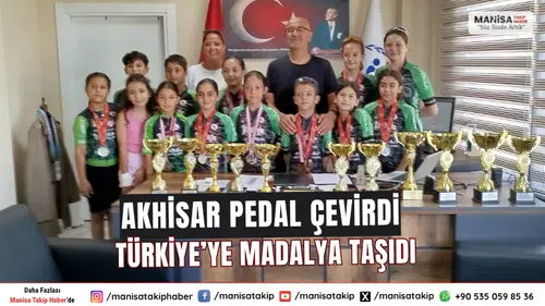 Akhisar pedal çevirdi Türkiye’ye madalya taşıdı