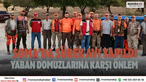 Soma’da sürek avı yapıldı Yaban domuzlarına karşı önlem