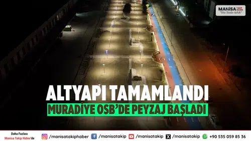 Muradiye OSB altyapı çalışmaları tamamlandı, peyzaj başladı