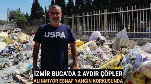 İzmir Buca’da 2 Aydır Çöpler Alınmıyor Esnaf Yangın Korkusunda