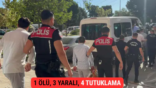 Manisa’da Silahlı Çatışma 1 Ölü, 3 Yaralı, 4 Tutuklama