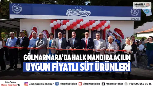 Gölmarmara’da Halk Mandıra Açıldı: Uygun Fiyatlı Süt Ürünleri