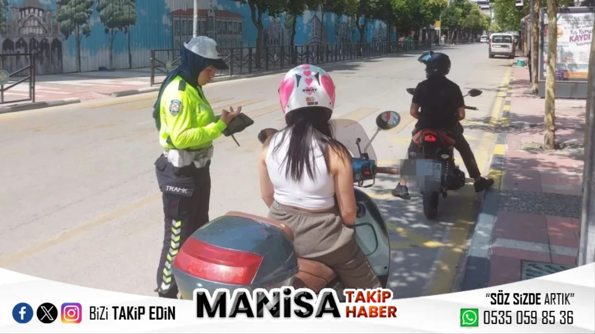 Manisa Genelinde Motosiklet Denetimi: 1,6 Milyon TL Ceza, 53 Araç Trafikten Men Edildi