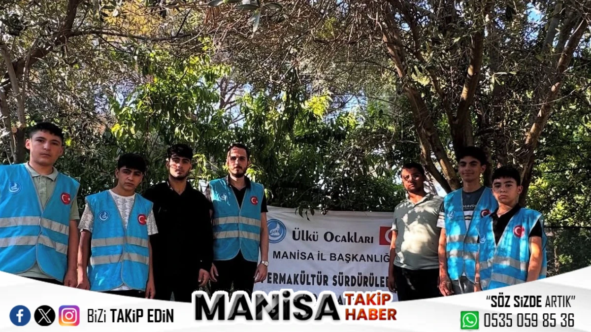 Manisa Ülkü Ocakları’ndan Gençlere Doğa Dostu Eğitim Permakültür Projesinde İlk Fide Verimi