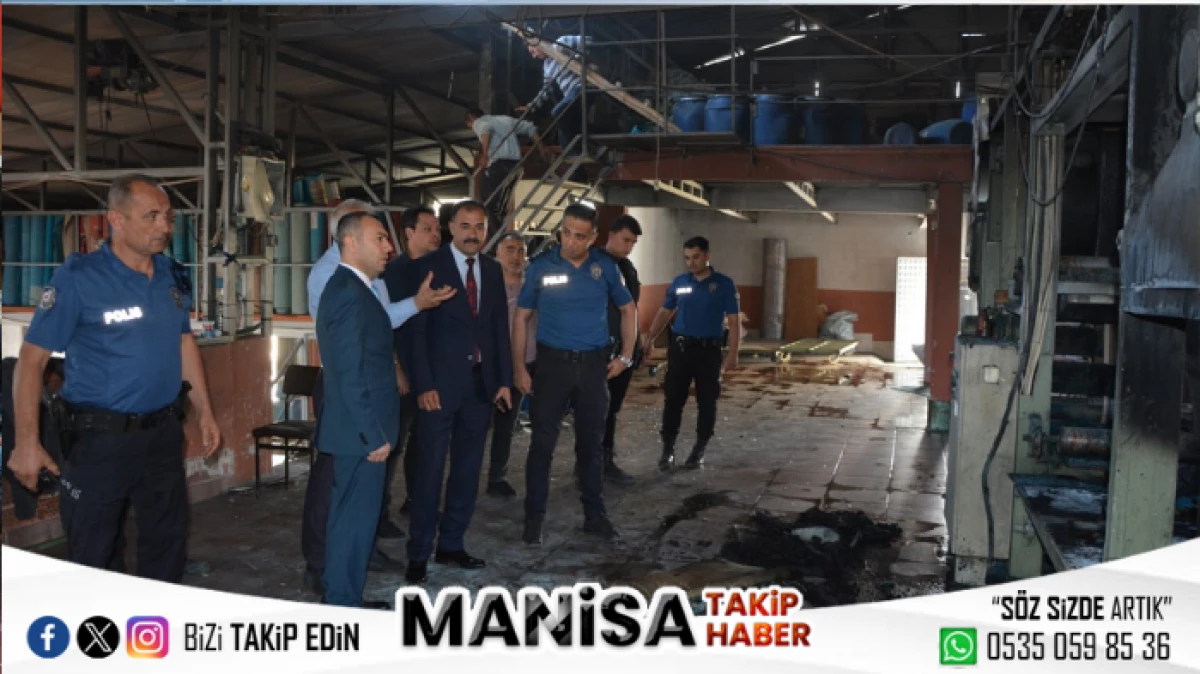 Manisa'da Halı Fabrikasında Yangın: Makine ve Halılar Kullanılamaz Hale Geldi 