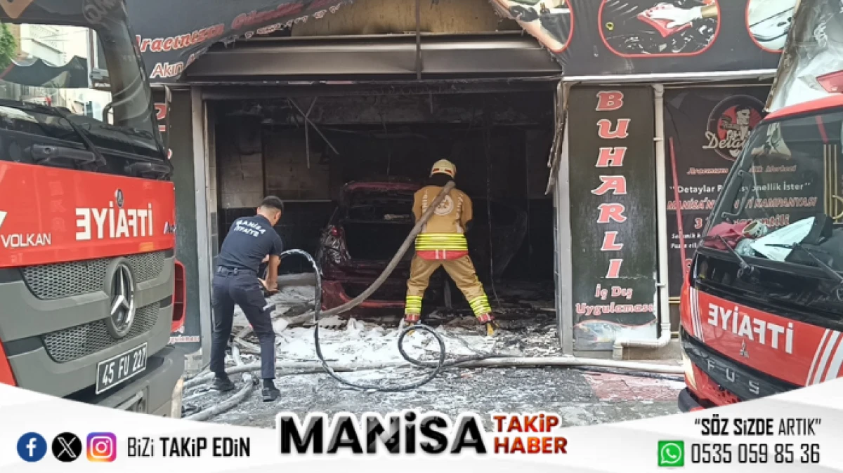 Manisa’da Oto Yıkamacıda Çıkan Yangında İş Yeri Sahibi Hayatını Kaybetti