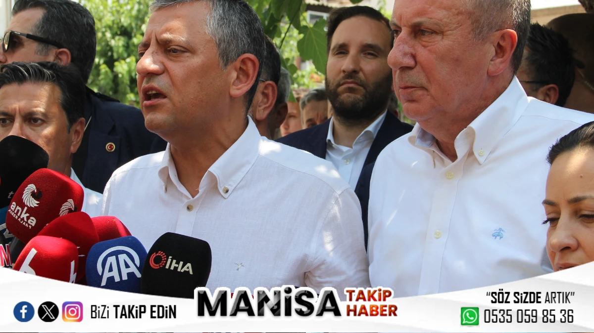  Özgür Özel ve Muharrem İnce’den Manisa’da Filistin’e Destek Mesajı