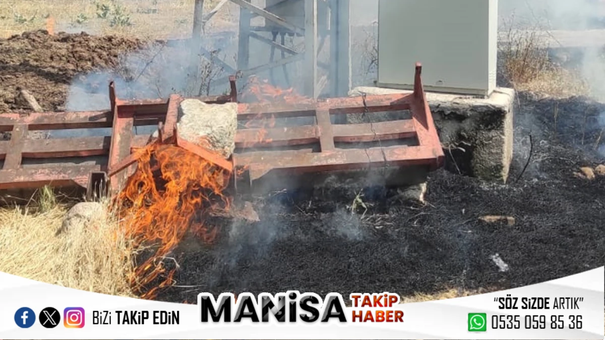 Pabuçlu’da Kuşun Yol Açtığı Yangını Mahalleli Önledi